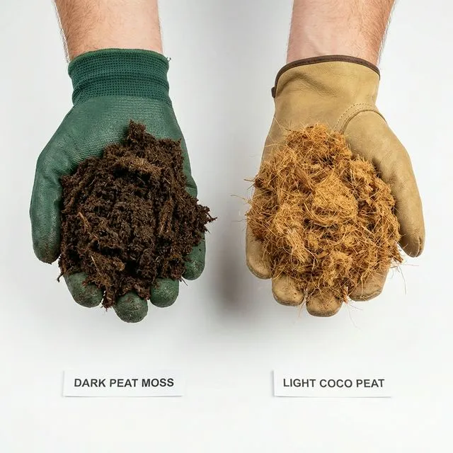 Coco peat vs peat moss comparison